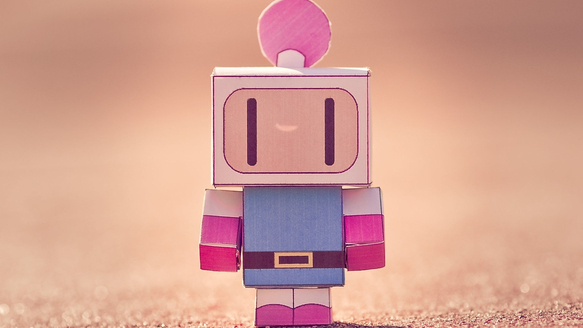 Brown and Purple Robot Toy. Wallpaper in 1920x1080 Resolution