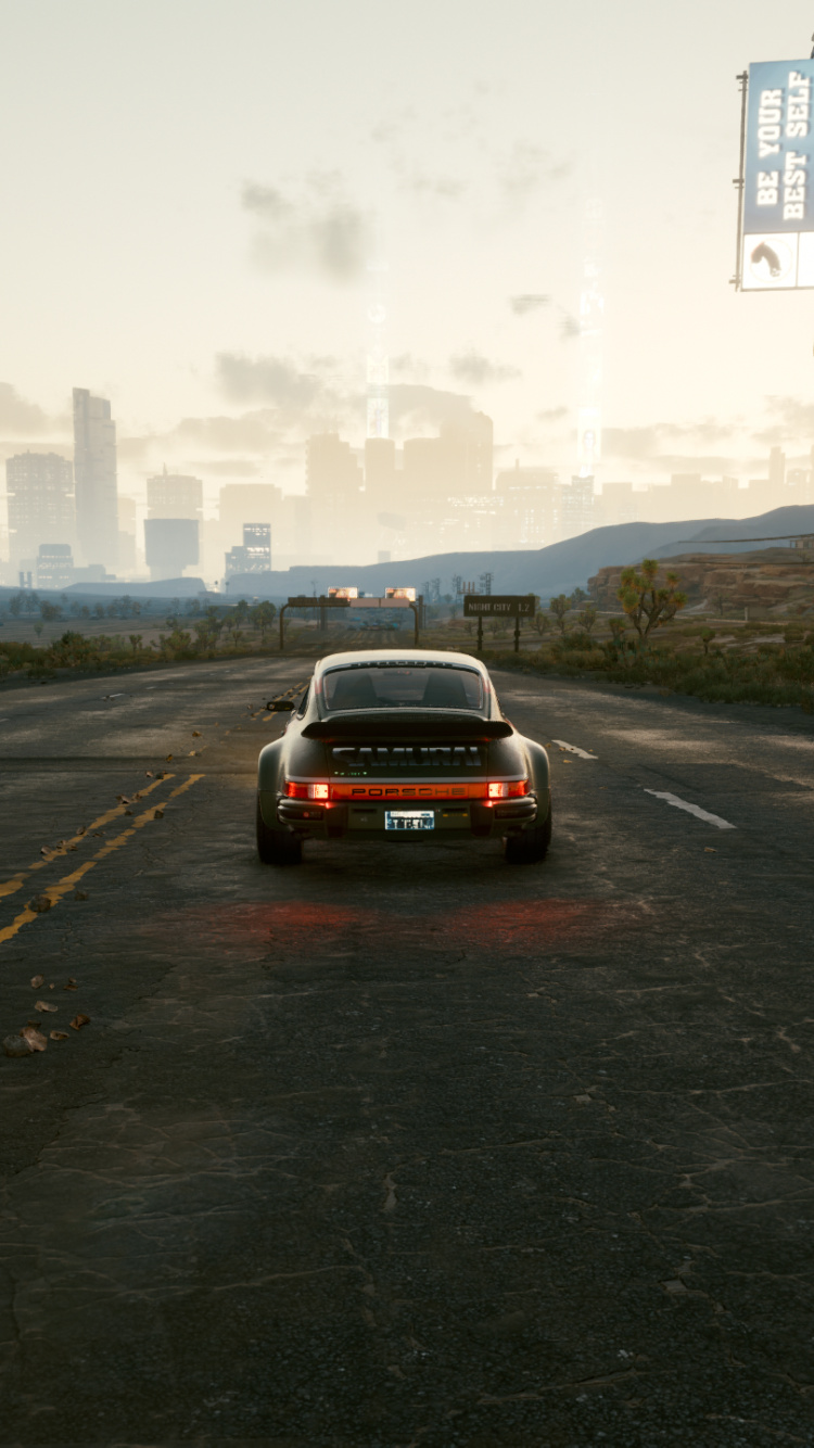 Cyberpunk 2077, cd Projekt, Car, Cloud, Automotive Lighting. Wallpaper in 750x1334 Resolution