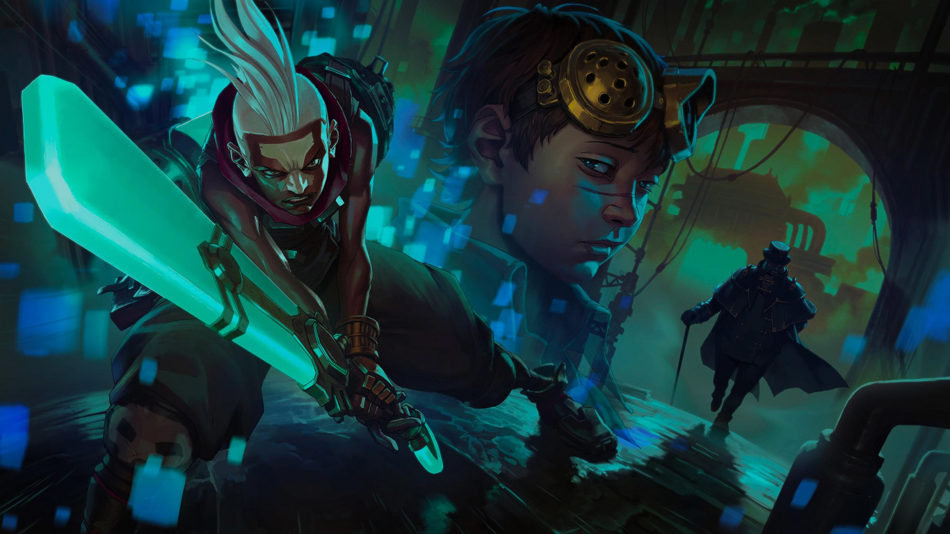 Écho Chronobreak, League of Legends, Riot Games, Écho Secondes, Tic. Wallpaper in 1366x768 Resolution