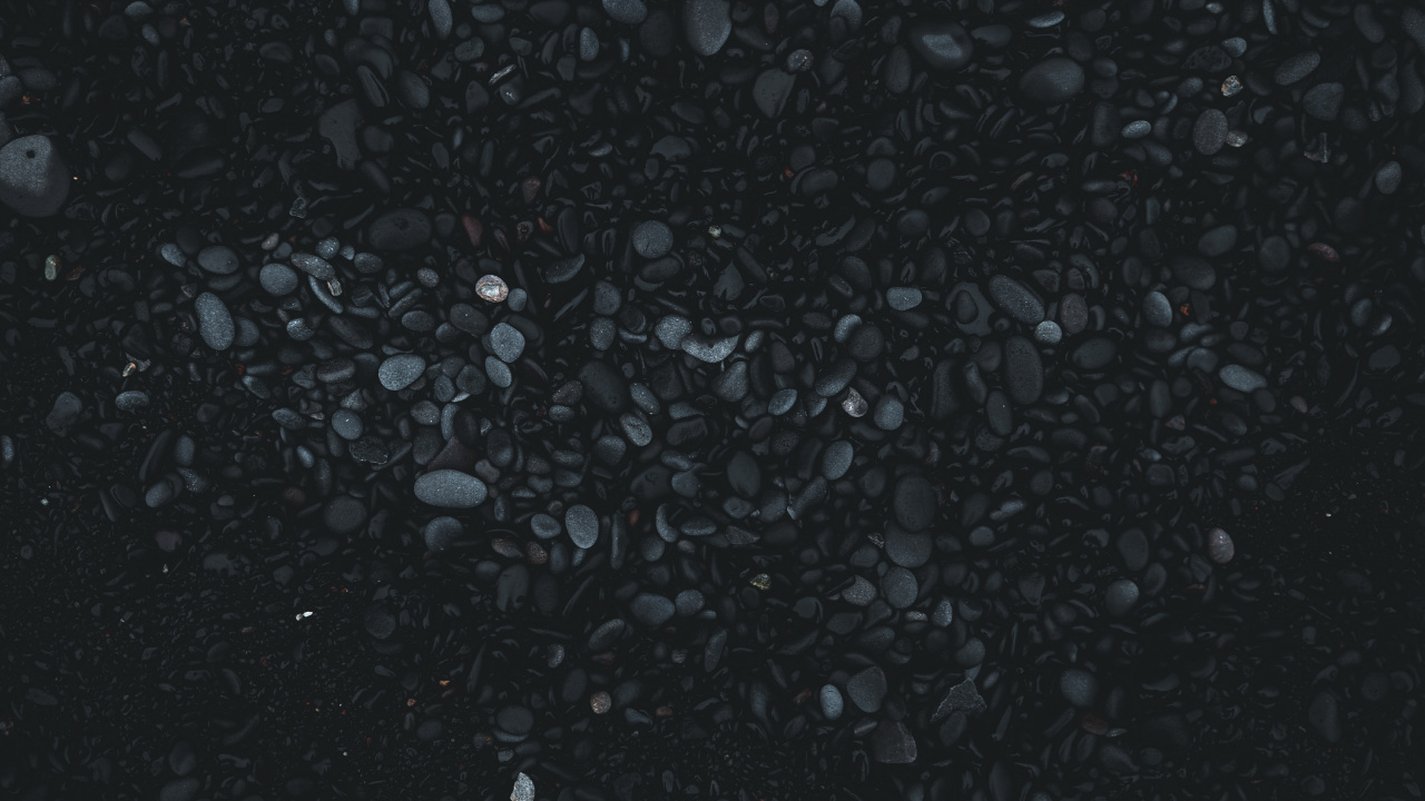 Pierres Noires et Blanches au Sol. Wallpaper in 1280x720 Resolution