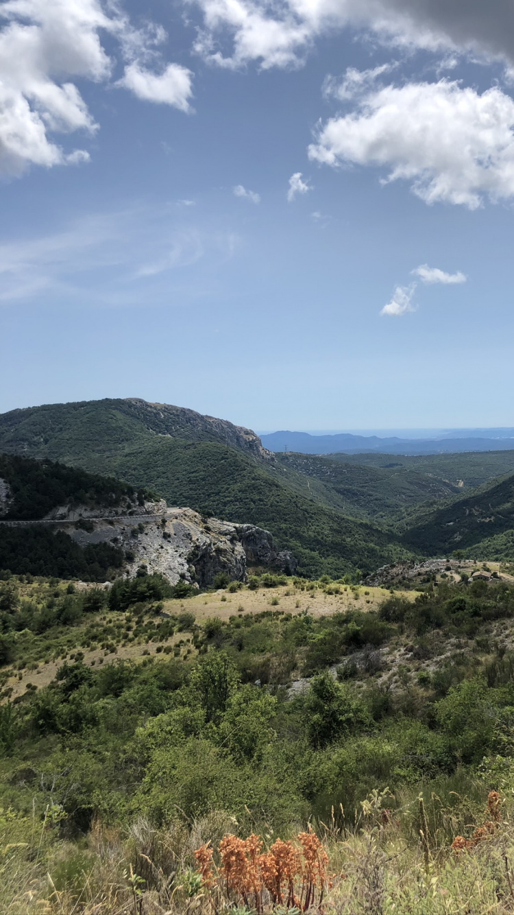 Vegetation, Mountainous Landforms, Cloud, Highland, Plant Community. Wallpaper in 750x1334 Resolution