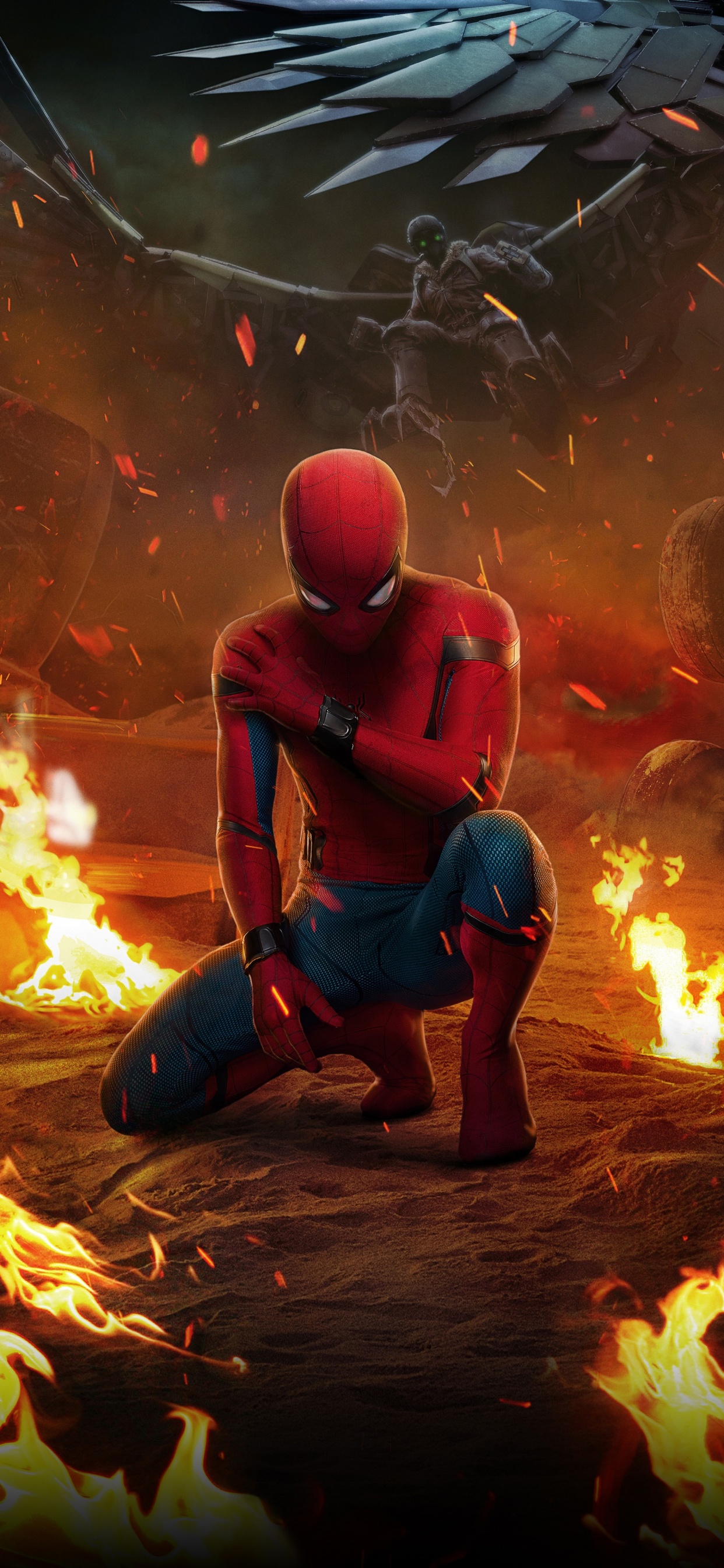 Spider-man, Spider-Man Homecoming, Tom Holland, Miles Morales, Peter Parker. Wallpaper in 1242x2688 Resolution