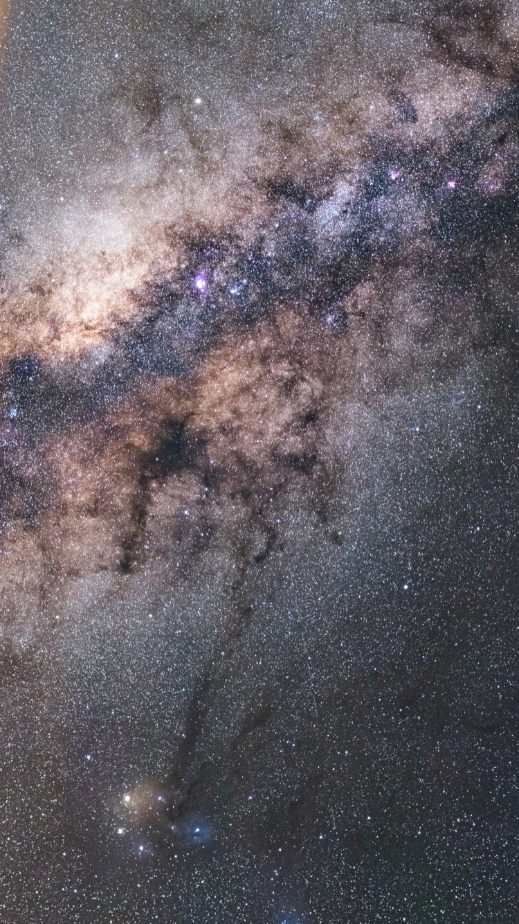 Voie Lactée, Galaxie, L'astrophotographie, Brown, Atmosphère. Wallpaper in 750x1334 Resolution