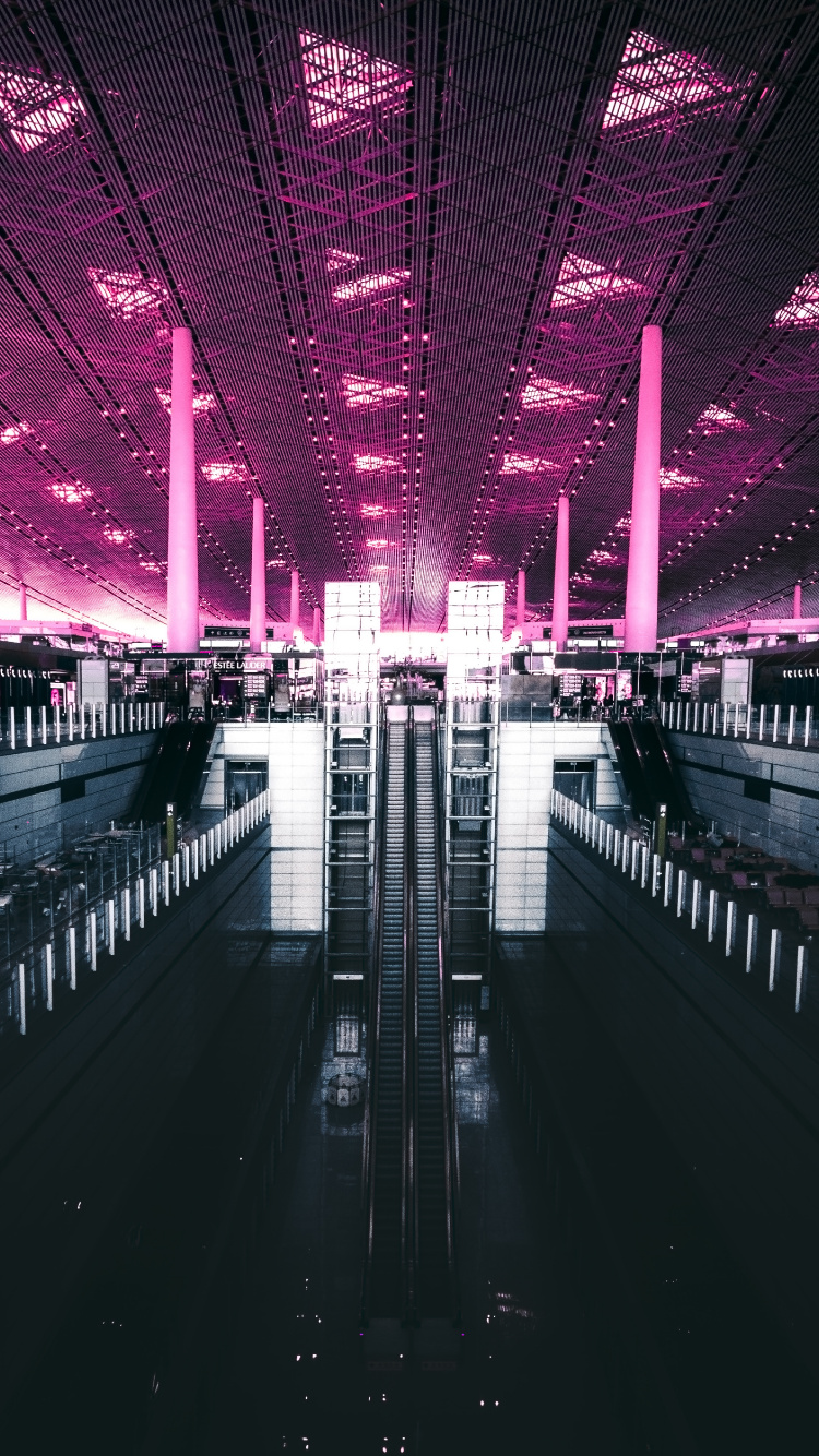 Gare en Noir et Blanc. Wallpaper in 750x1334 Resolution