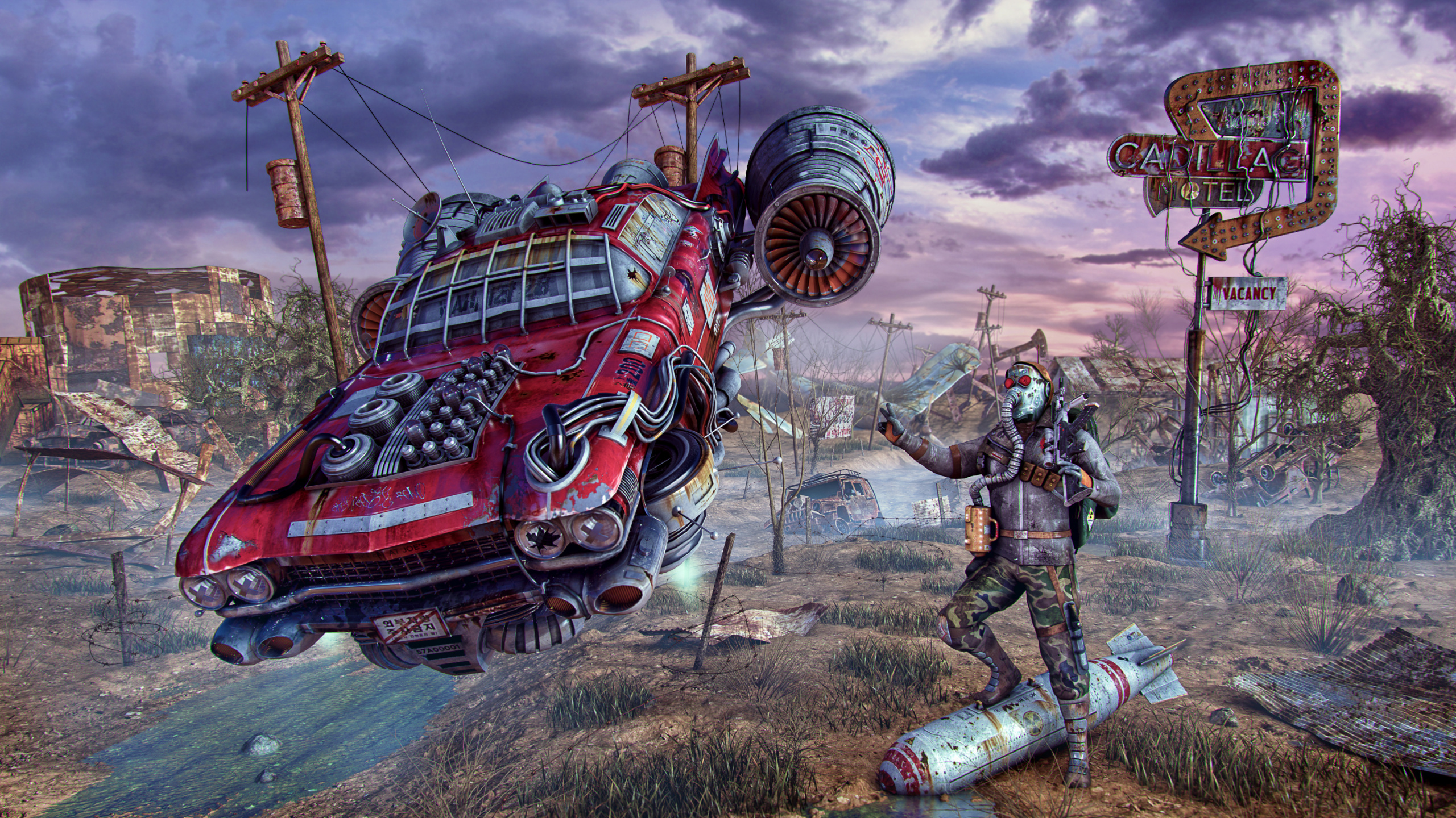 Fallout 3, Fan Art, Doomsday, Art, Games. Wallpaper in 2560x1440 Resolution