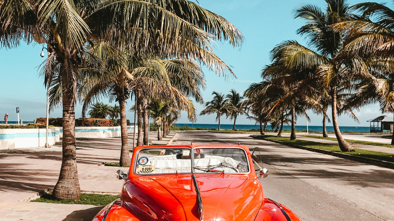 Belle Cuba, Havane, Voyage, Nature, Roue. Wallpaper in 1366x768 Resolution