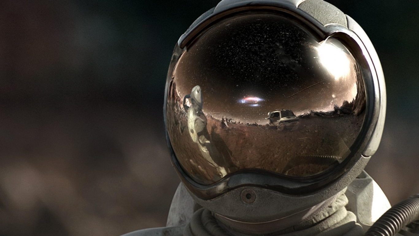 Black Helmet on Gray Concrete Surface. Wallpaper in 1366x768 Resolution