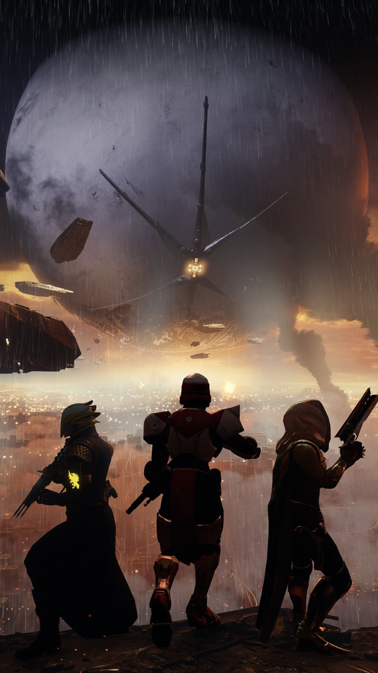 Destiny 2, Bungie, RAID, Explosion, Composition Numérique. Wallpaper in 750x1334 Resolution