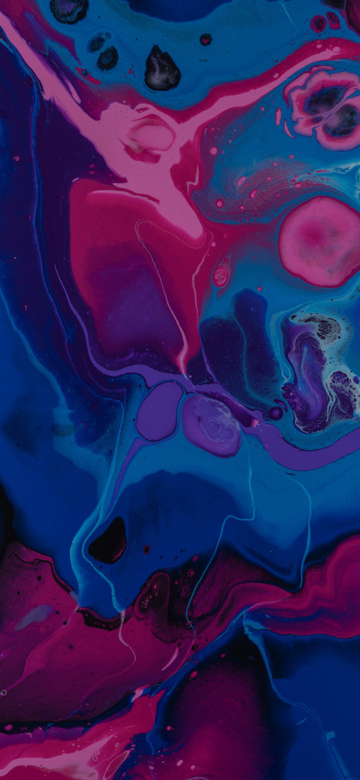 Peinture Abstraite Rose et Bleue. Wallpaper in 1242x2688 Resolution