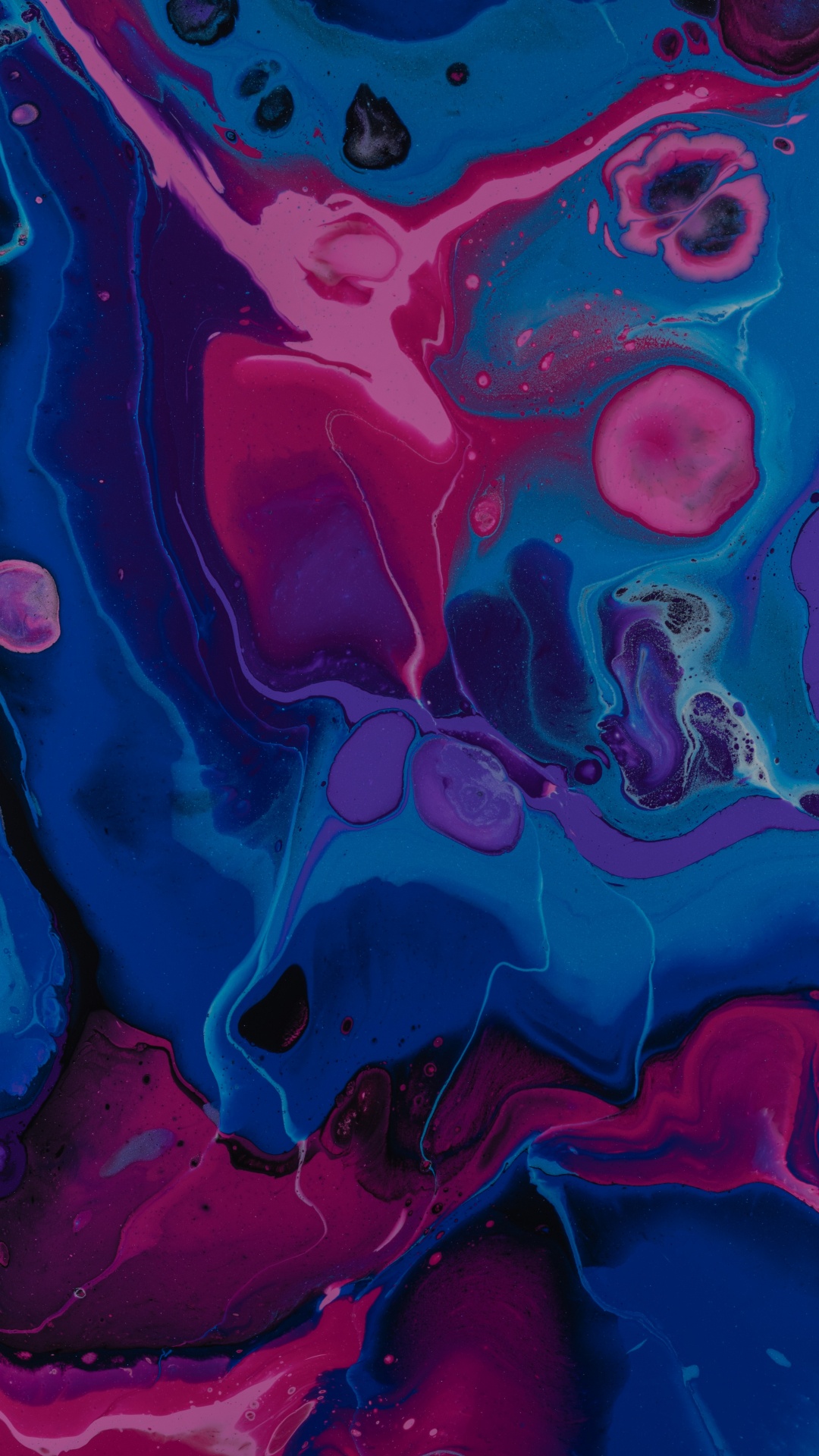 Pink and Blue Abstract Painting. Wallpaper in 1080x1920 Resolution