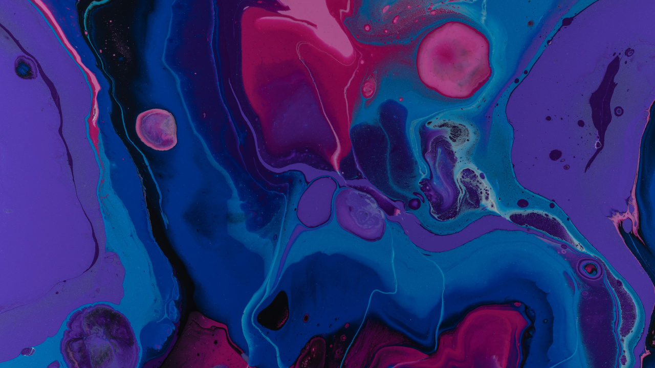 Pink and Blue Abstract Painting. Wallpaper in 1280x720 Resolution