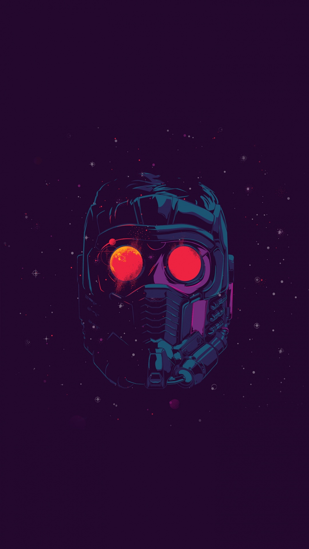 Star-Lord, Arte, Cartel, Circulo, Patrón. Wallpaper in 1080x1920 Resolution