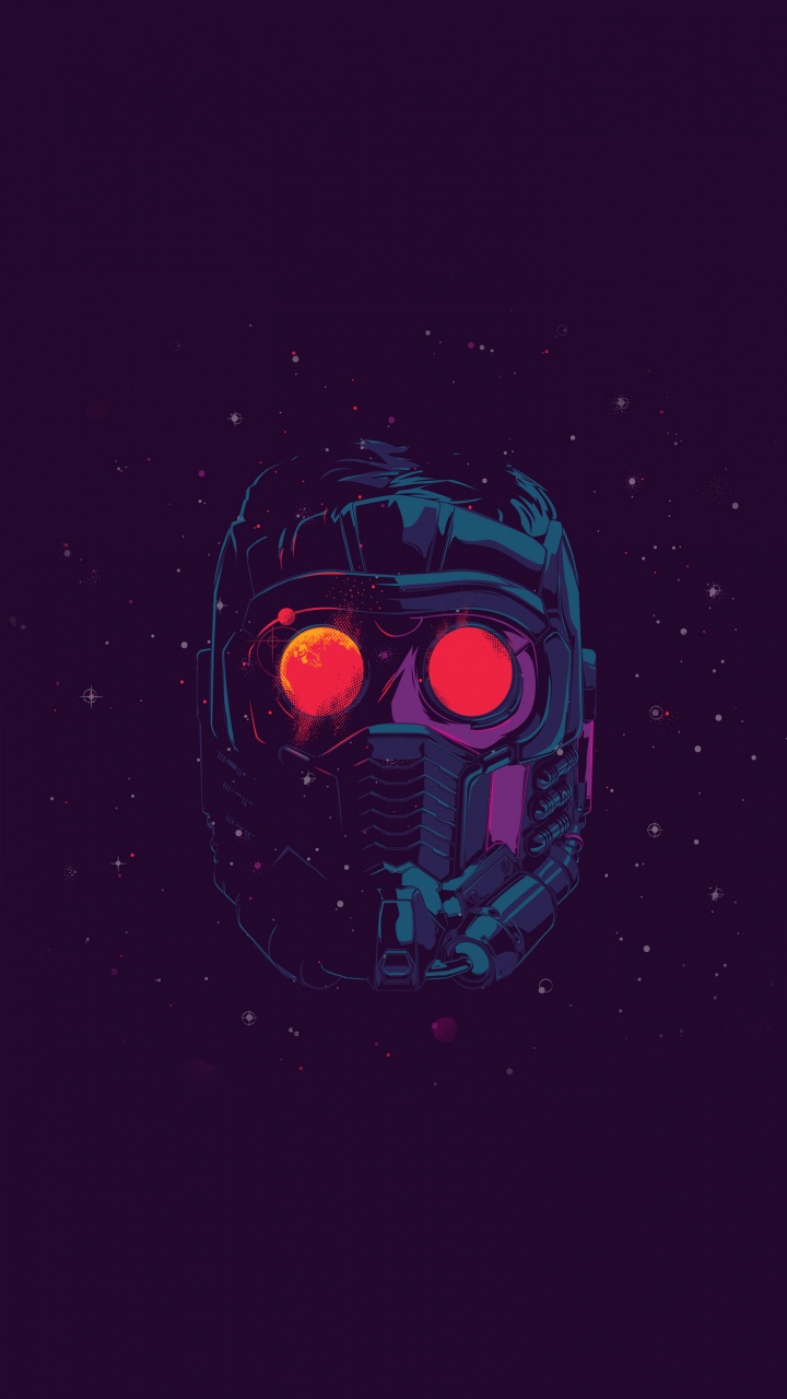 Star-Lord, Arte, Cartel, Circulo, Patrón. Wallpaper in 720x1280 Resolution