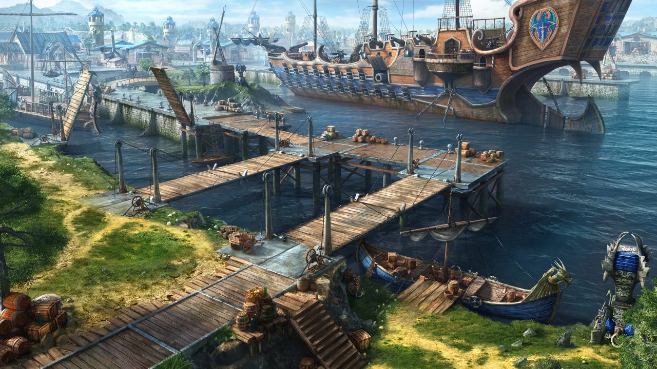 Barco Marrón y Blanco en el Muelle Durante el Día. Wallpaper in 1280x720 Resolution