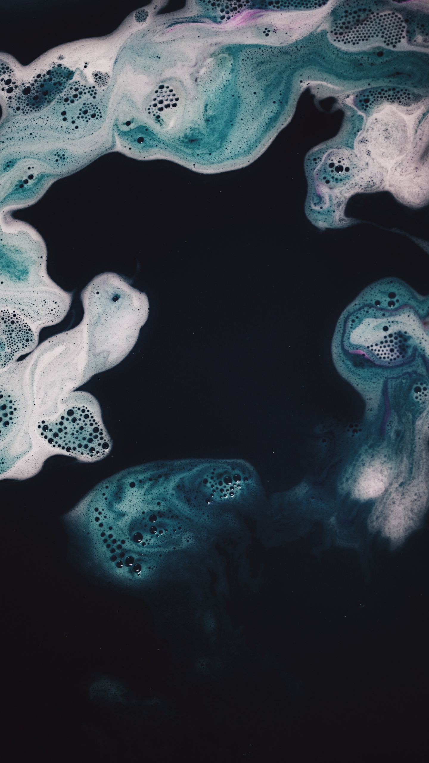 Blue, Aqua, Turquoise, Illustration, Black. Wallpaper in 1440x2560 Resolution