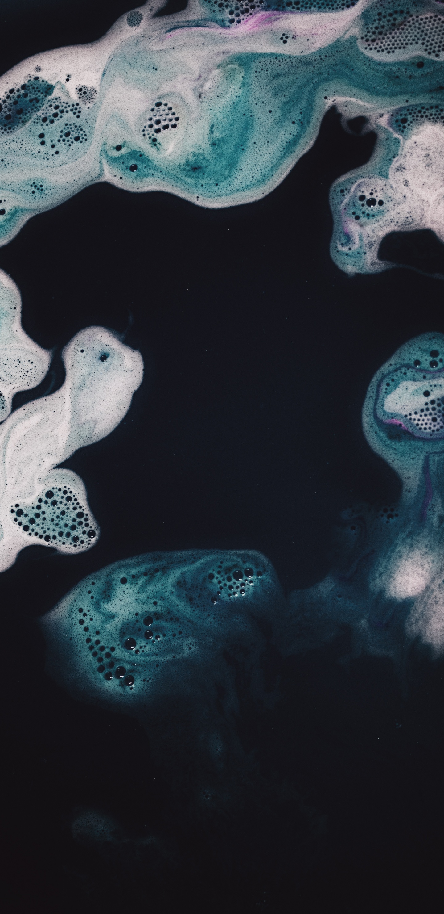 Blue, Aqua, Turquoise, Illustration, Black. Wallpaper in 1440x2960 Resolution