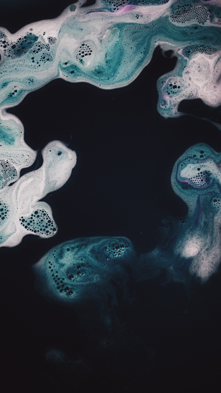 Blue, Aqua, Turquoise, Illustration, Black. Wallpaper in 750x1334 Resolution