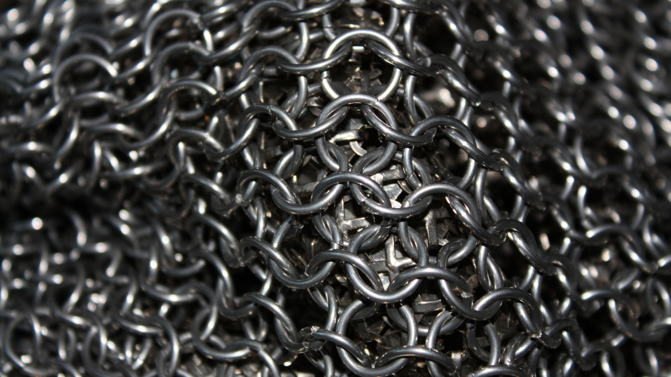 Clôture à Mailles Losangées en Argent Pendant la Journée. Wallpaper in 1366x768 Resolution