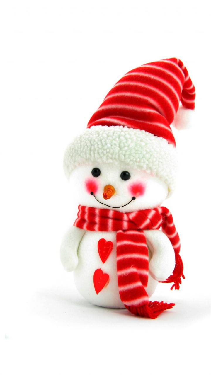 Christmas Day, Snowman, Santa Claus, Christmas, Holiday. Wallpaper in 720x1280 Resolution