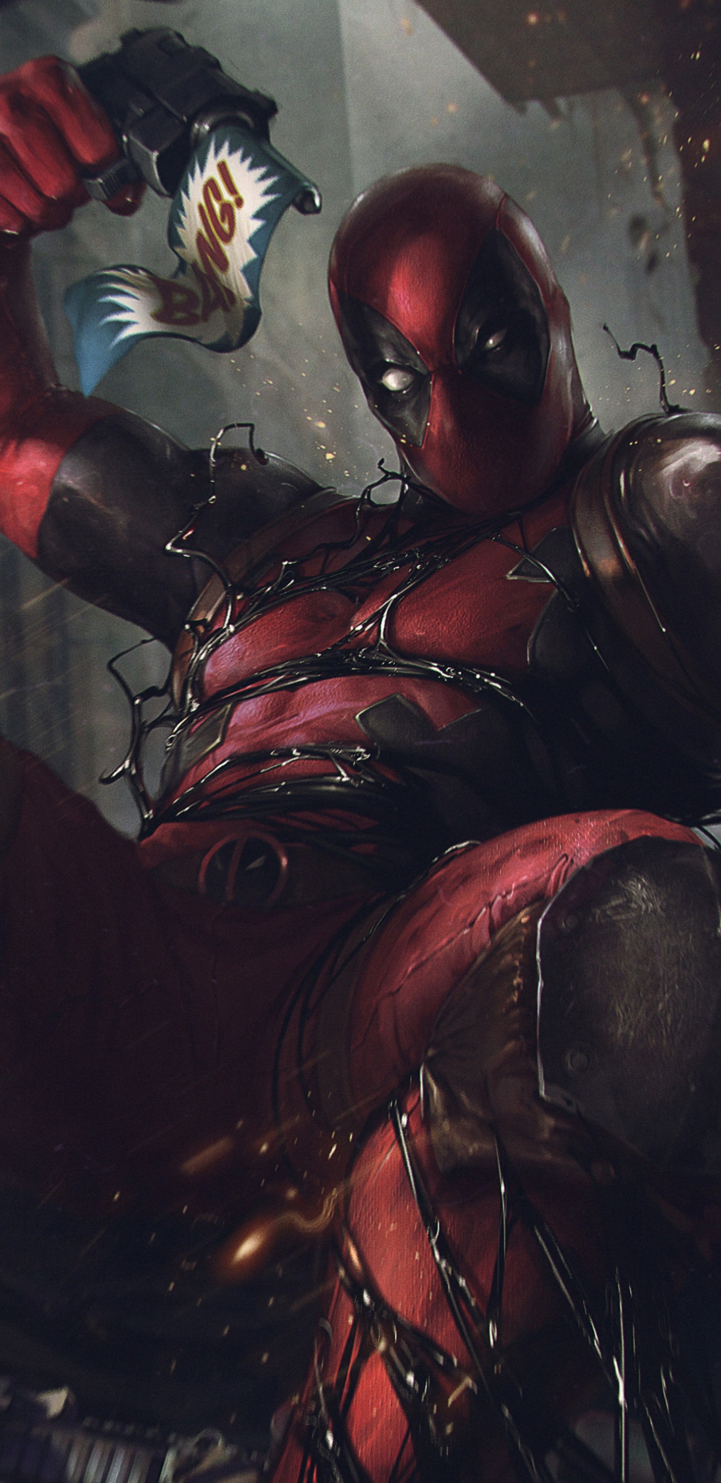 Dead Pool, Deadpool de Venin, Venin, Deadpool, Eddie Brock. Wallpaper in 1440x2960 Resolution
