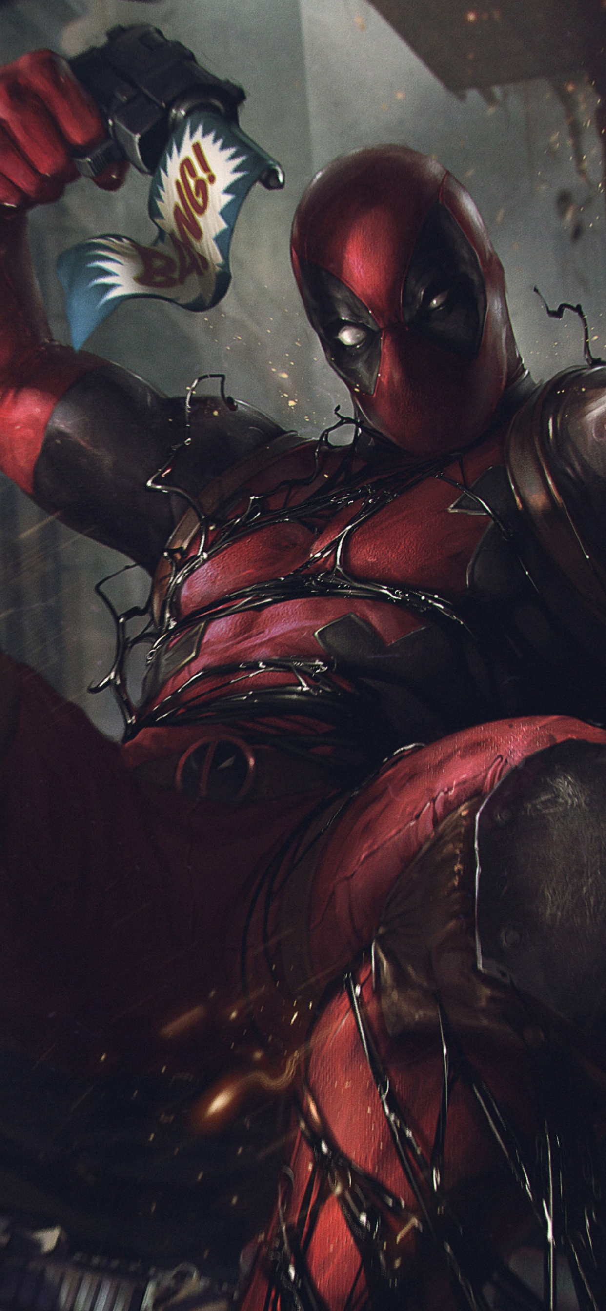 Totes Schwimmbad, Gift Deadpool, Gift, Deadpool, Eddie Brock. Wallpaper in 1242x2688 Resolution