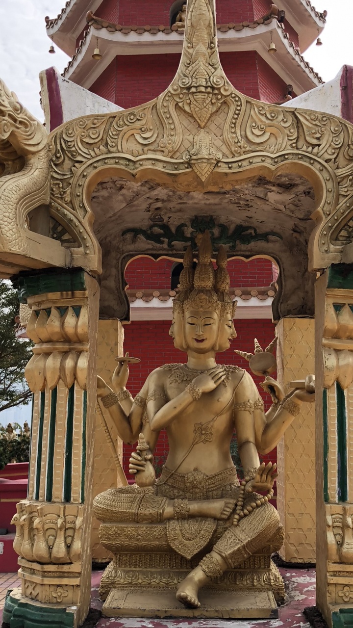 Thailand, Zehntausend Buddhas Kloster, Statue, Stone Carving, Schrein. Wallpaper in 720x1280 Resolution