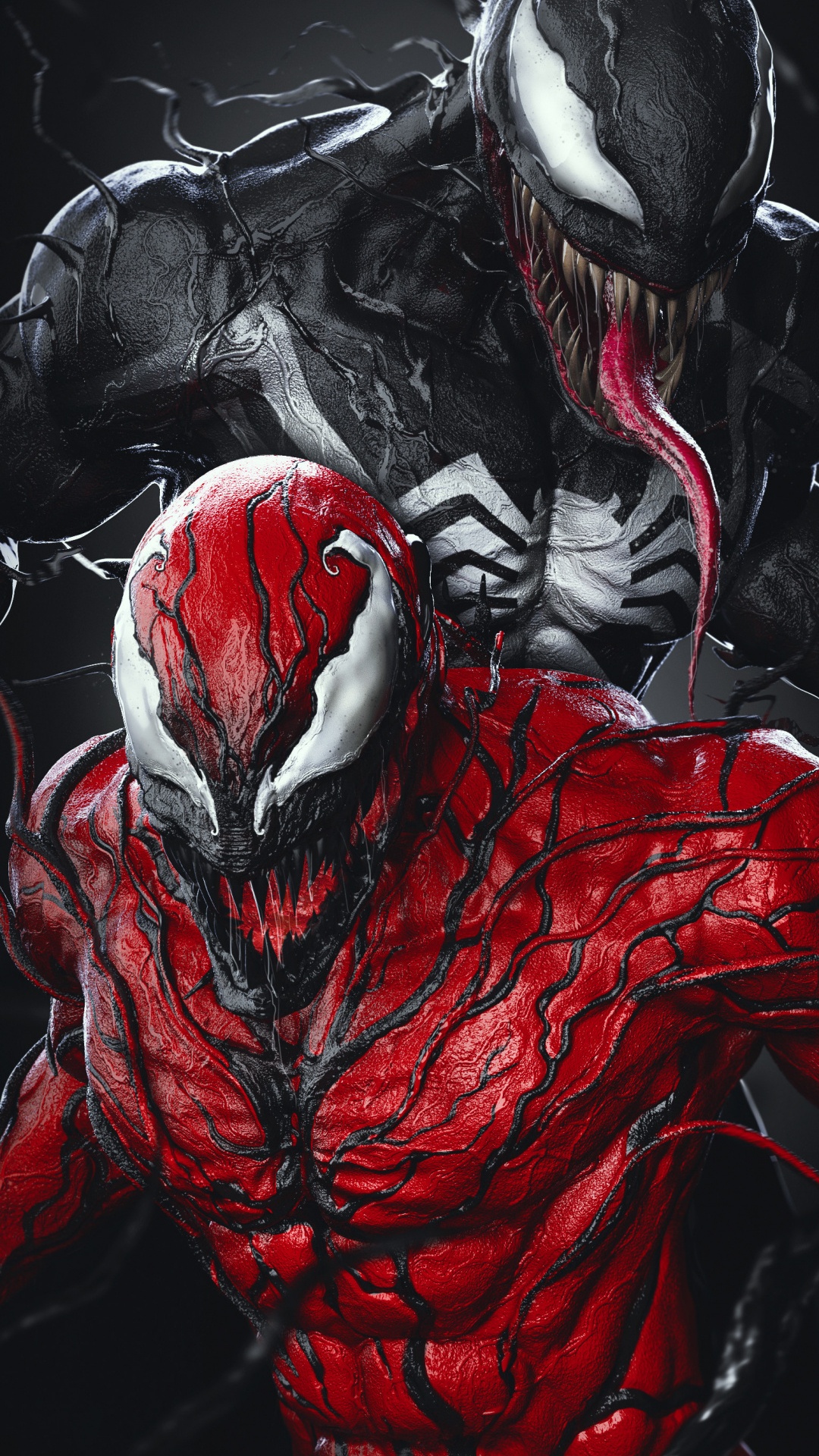 Veneno x Carnicería, Matanza, Veneno, Anti-Veneno, Spider-man. Wallpaper in 1080x1920 Resolution