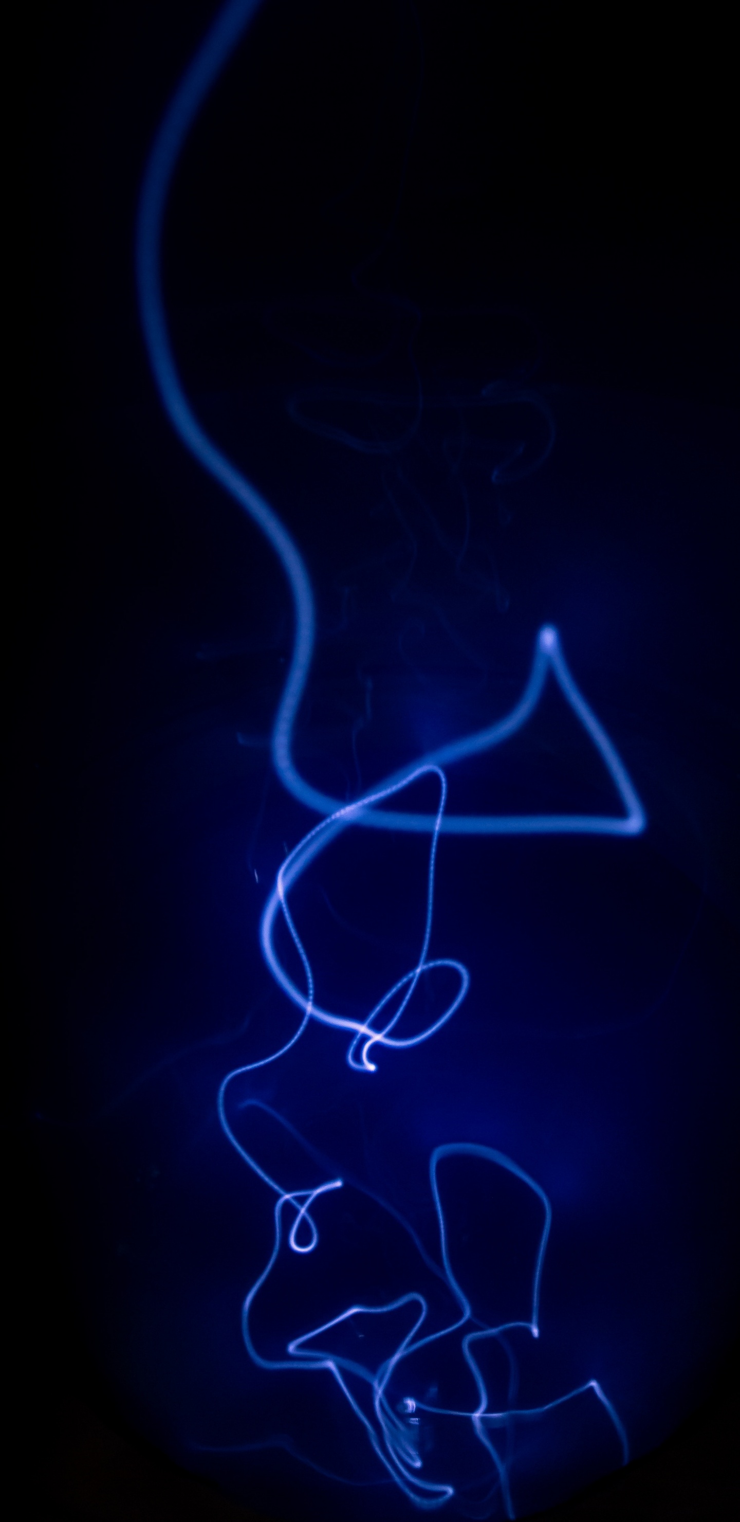 Blaue Und Weiße Lichtillustration. Wallpaper in 1440x2960 Resolution