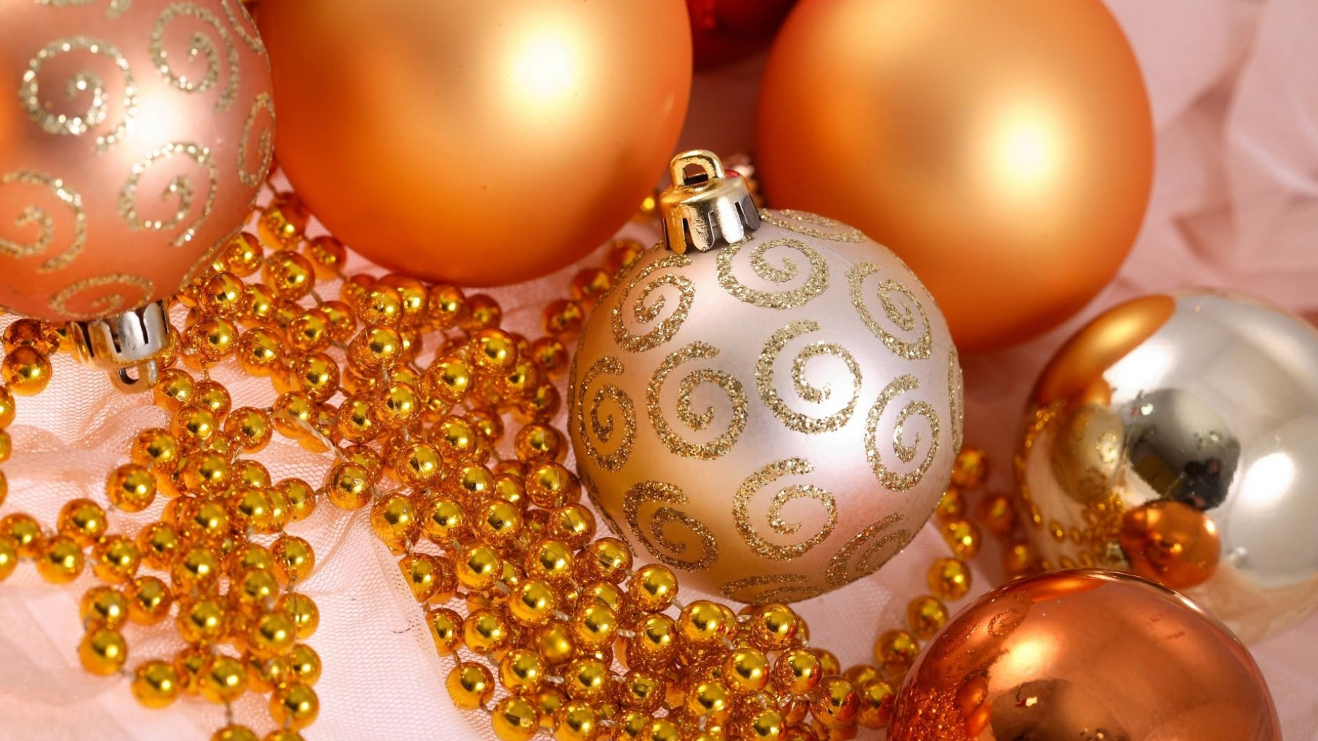 Weihnachtsdekoration, Gold, Schmuck-Herstellung, Weihnachtsbaum. Wallpaper in 1920x1080 Resolution