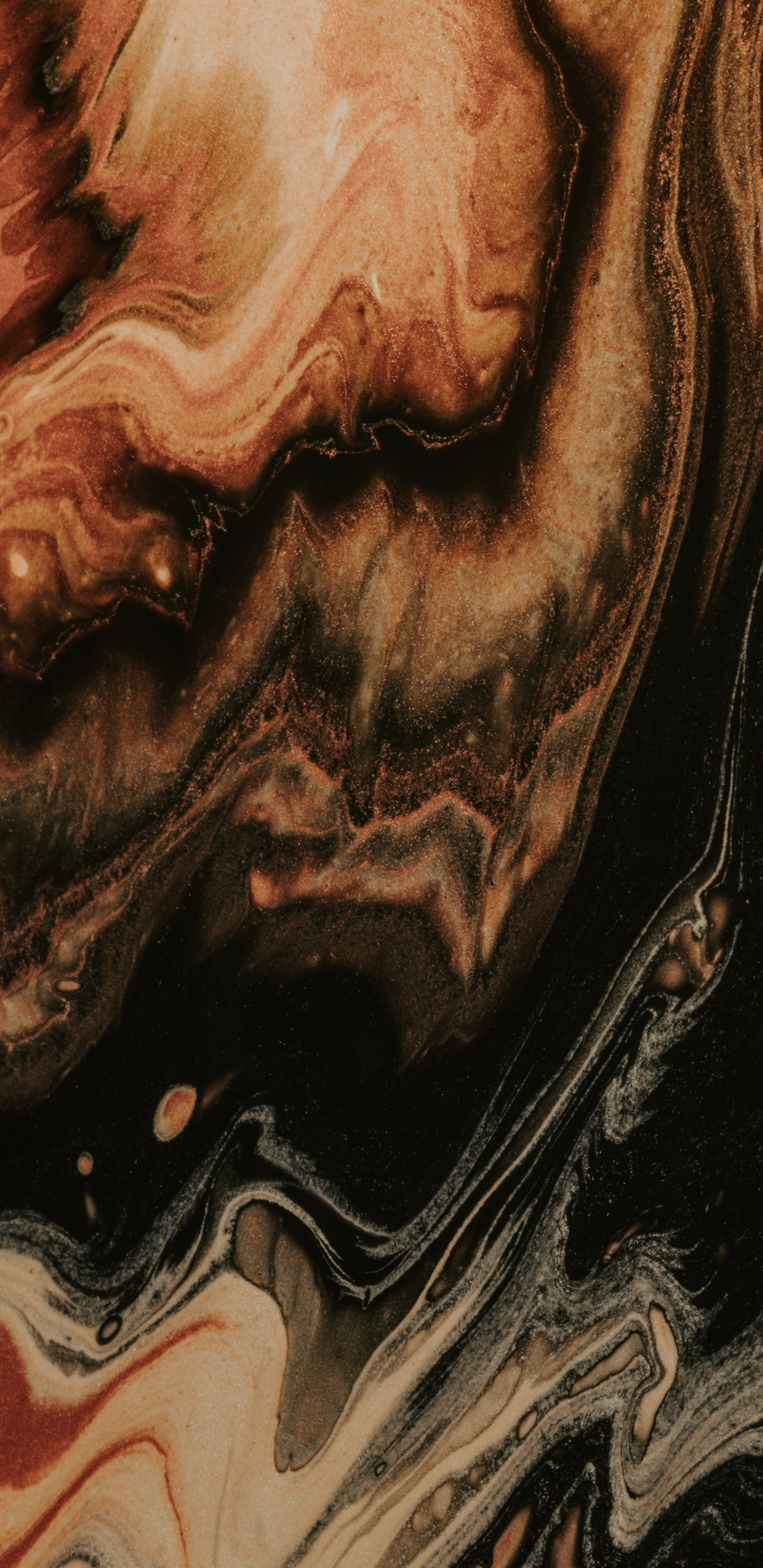 Tableau Abstrait Noir Rouge et Blanc. Wallpaper in 1440x2960 Resolution