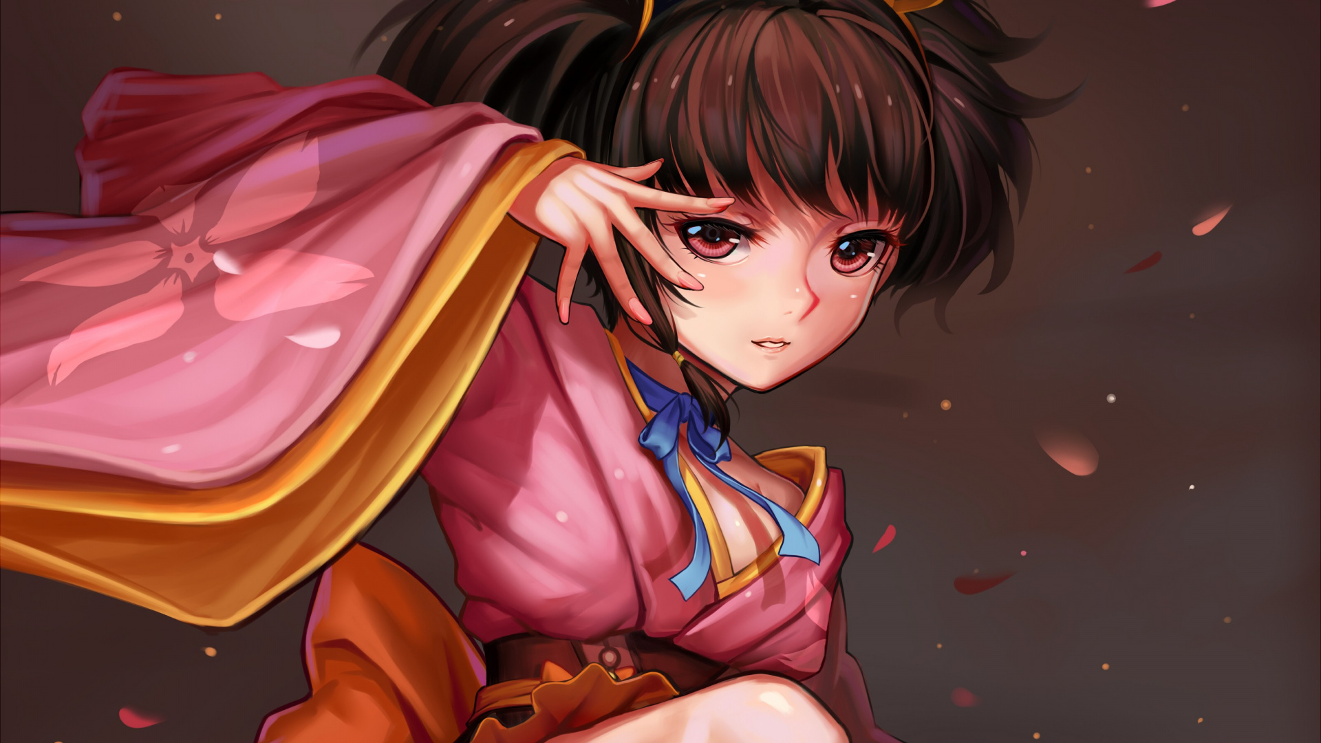 Brown Haired Male Anime Character. Wallpaper in 1920x1080 Resolution