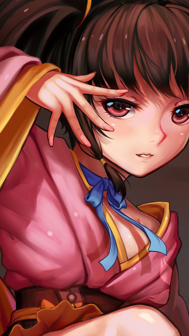 Brown Haired Male Anime Character. Wallpaper in 720x1280 Resolution