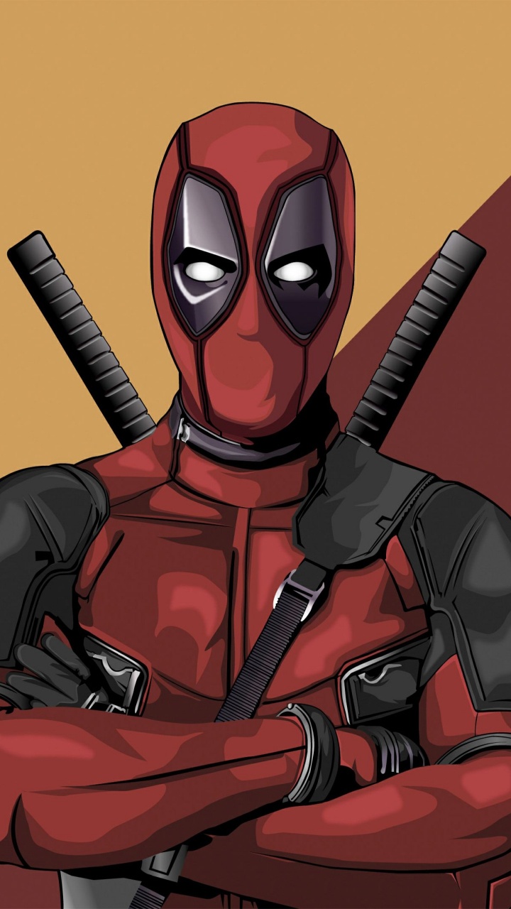 Illustration de Robot Rouge et Noir. Wallpaper in 720x1280 Resolution