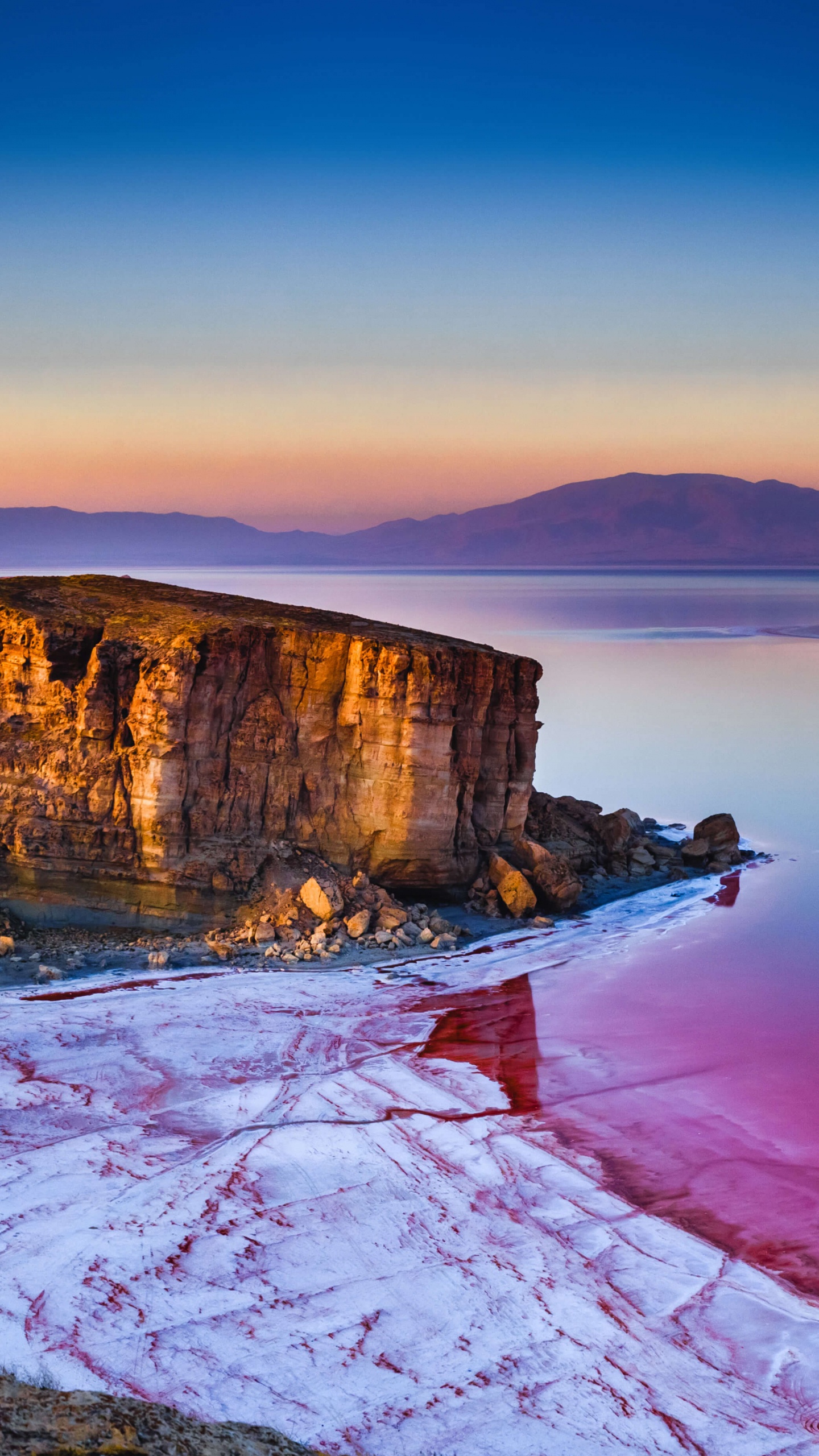 Lac D'Ourmia, Urmia, États-unis, Lac Salé, Plaine D'ourmia. Wallpaper in 1440x2560 Resolution