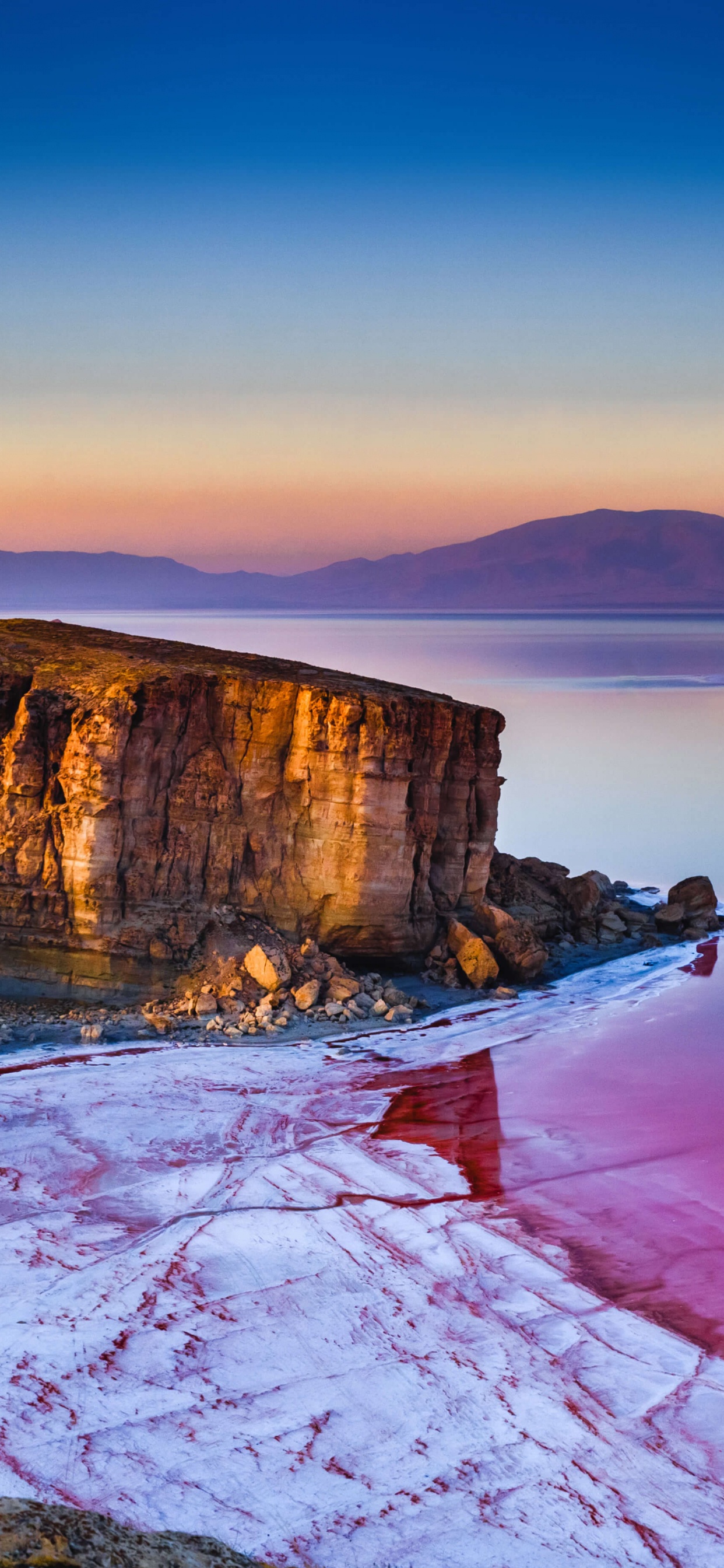 Lago Urmia, Urmia, Estados Unidos, Lago Salado, Urmia Llano. Wallpaper in 1242x2688 Resolution