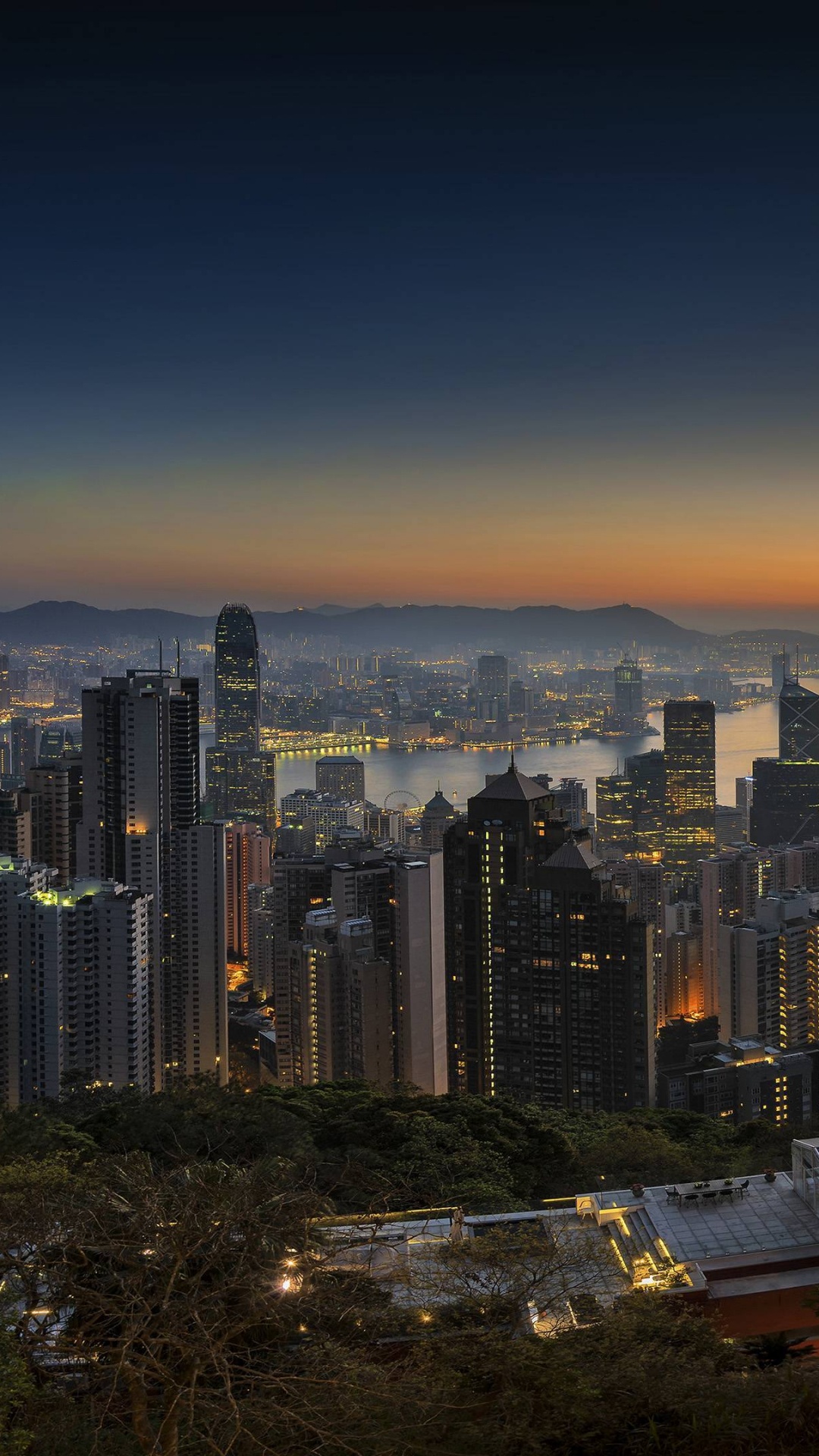 香港, 城市景观, 城市, 大都会, 天际线 壁纸 1080x1920 允许