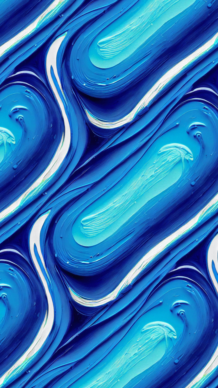 艺术, 抽象艺术, 液体, Azure, 流体 壁纸 750x1334 允许