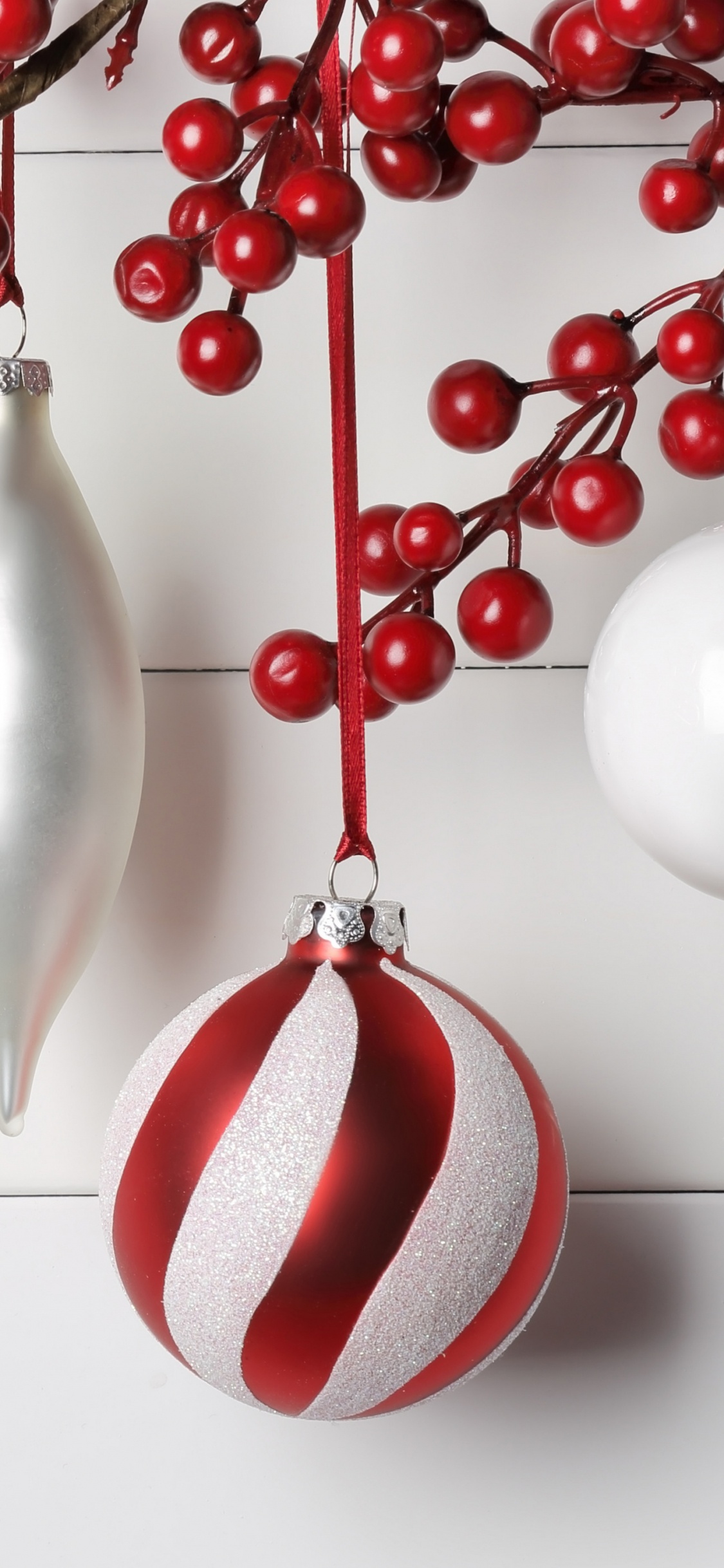 圣诞节那天, 圣诞节的装饰品, 圣诞装饰, 新的一年, 红色的 壁纸 1125x2436 允许