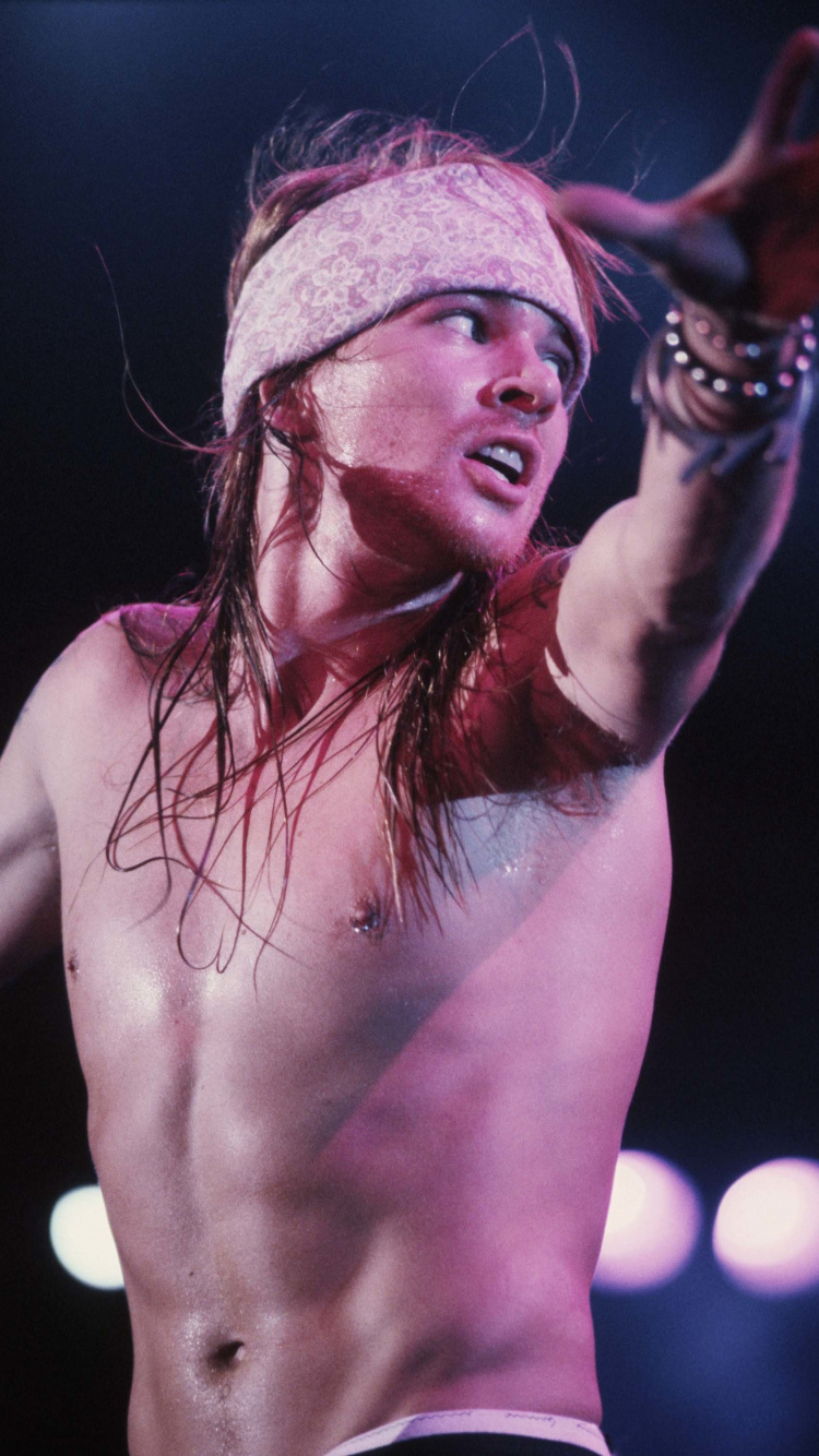 Guns N Roses, Hardrock, Leistung, Sänger, Gesang. Wallpaper in 750x1334 Resolution