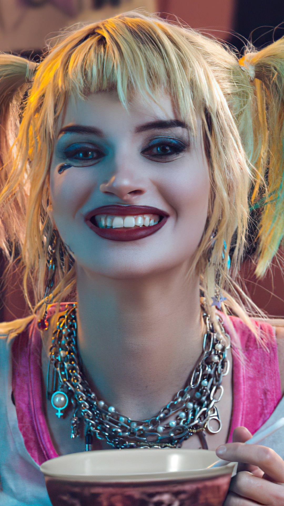 Hairstyle, Cosplay, Smile, Green, Happy. Wallpaper in 1080x1920 Resolution