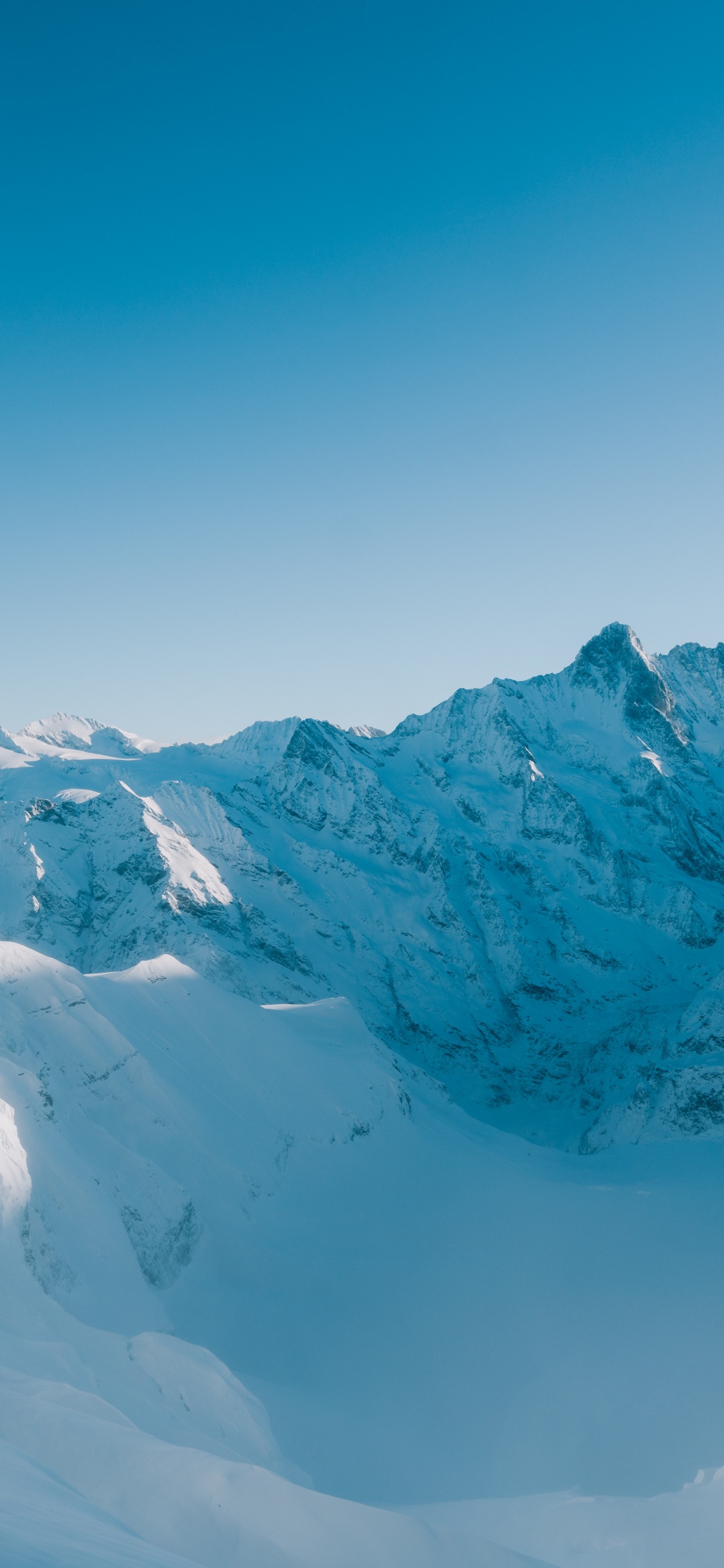 Mountain, Snow, Mountain Range, Mountainous Landforms, Polar Ice Cap. Wallpaper in 1125x2436 Resolution