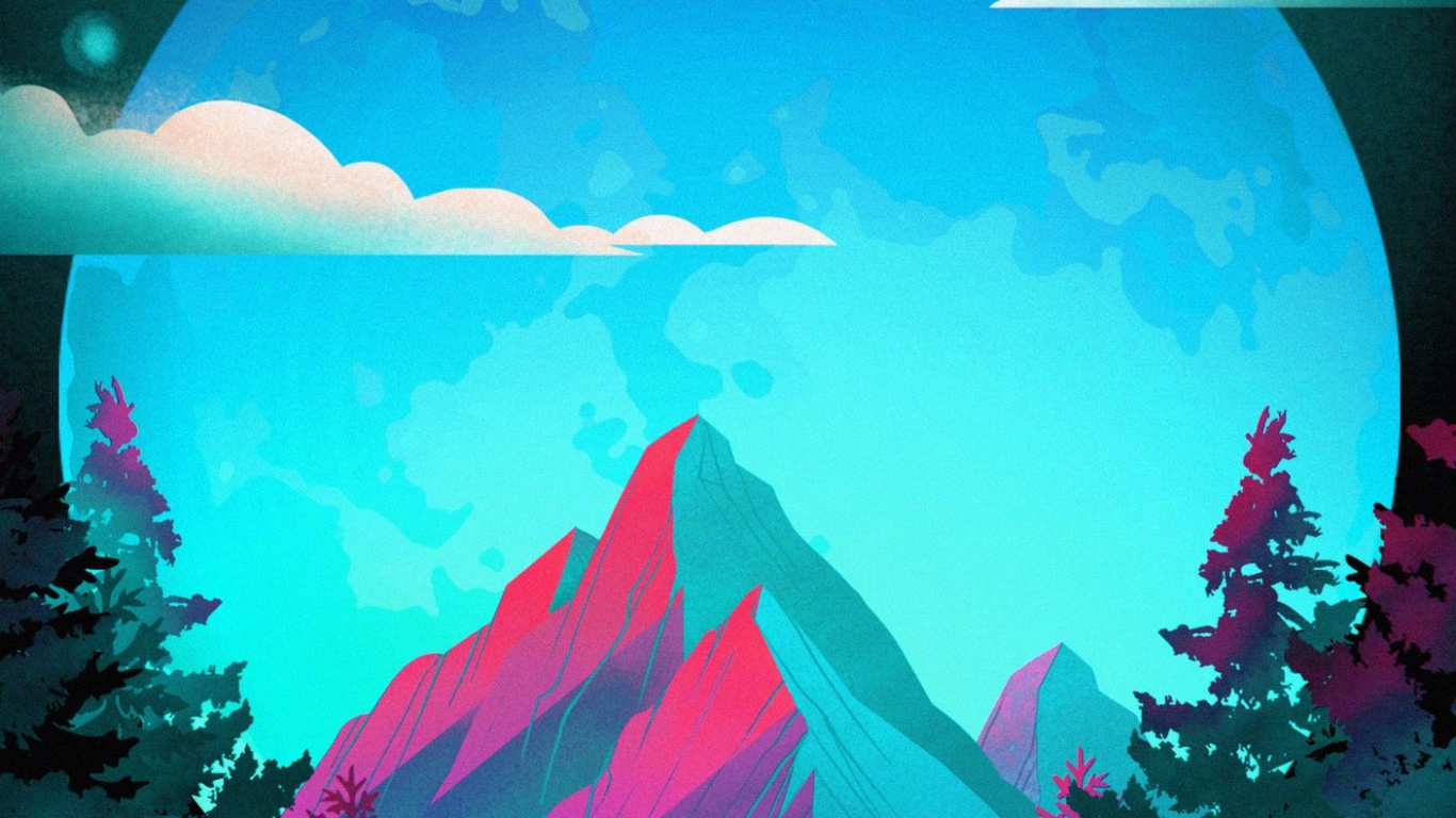 Nature, Mountain, Road, World, Plant. Wallpaper in 1366x768 Resolution