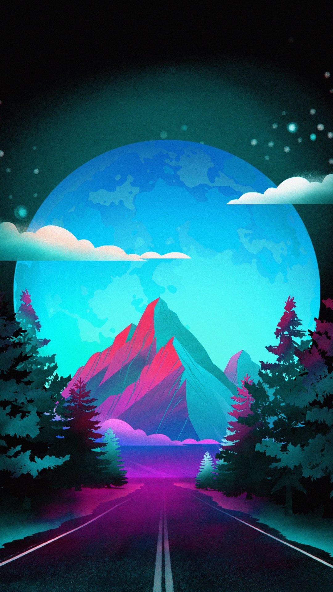 Nature, Route, Green, Lumière, Azure. Wallpaper in 1080x1920 Resolution