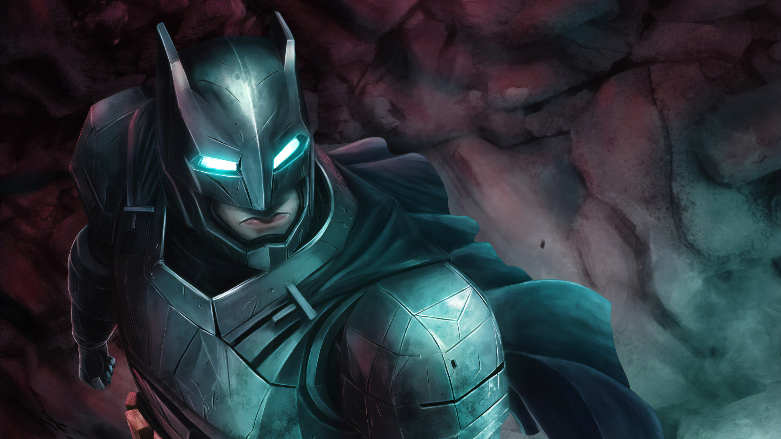 Ilustración de Monstruo Negro y Rojo. Wallpaper in 2560x1440 Resolution