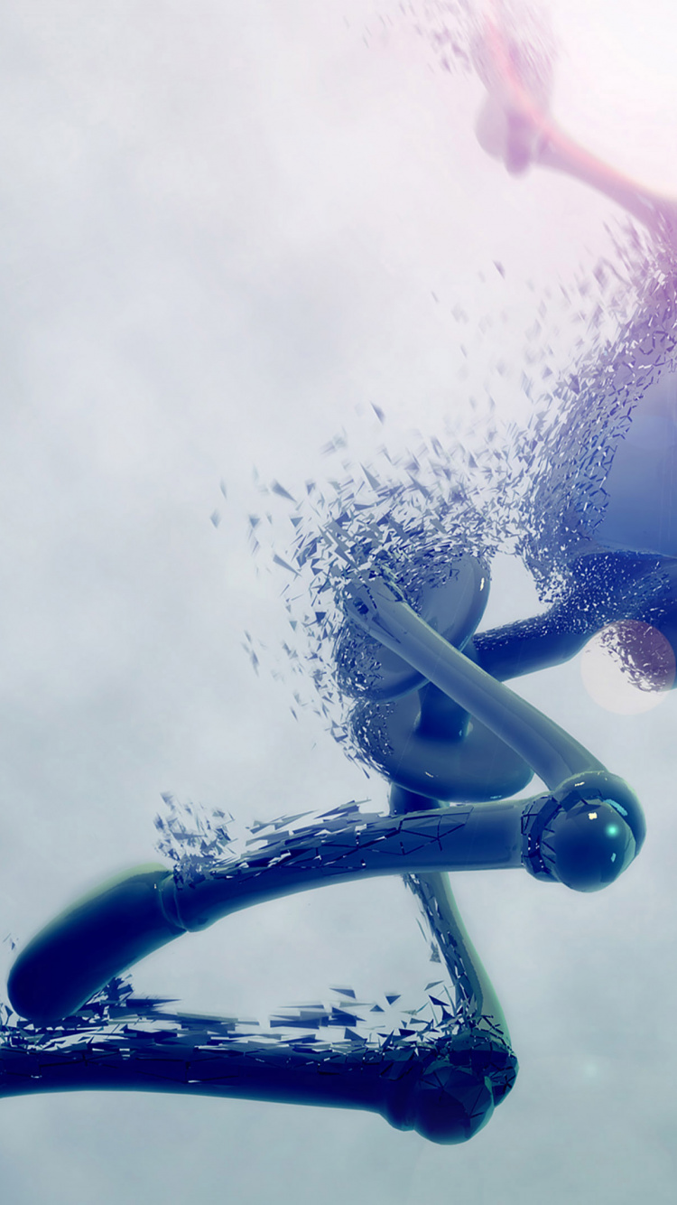 Grüne Und Weiße Blume in Nahaufnahmen. Wallpaper in 750x1334 Resolution