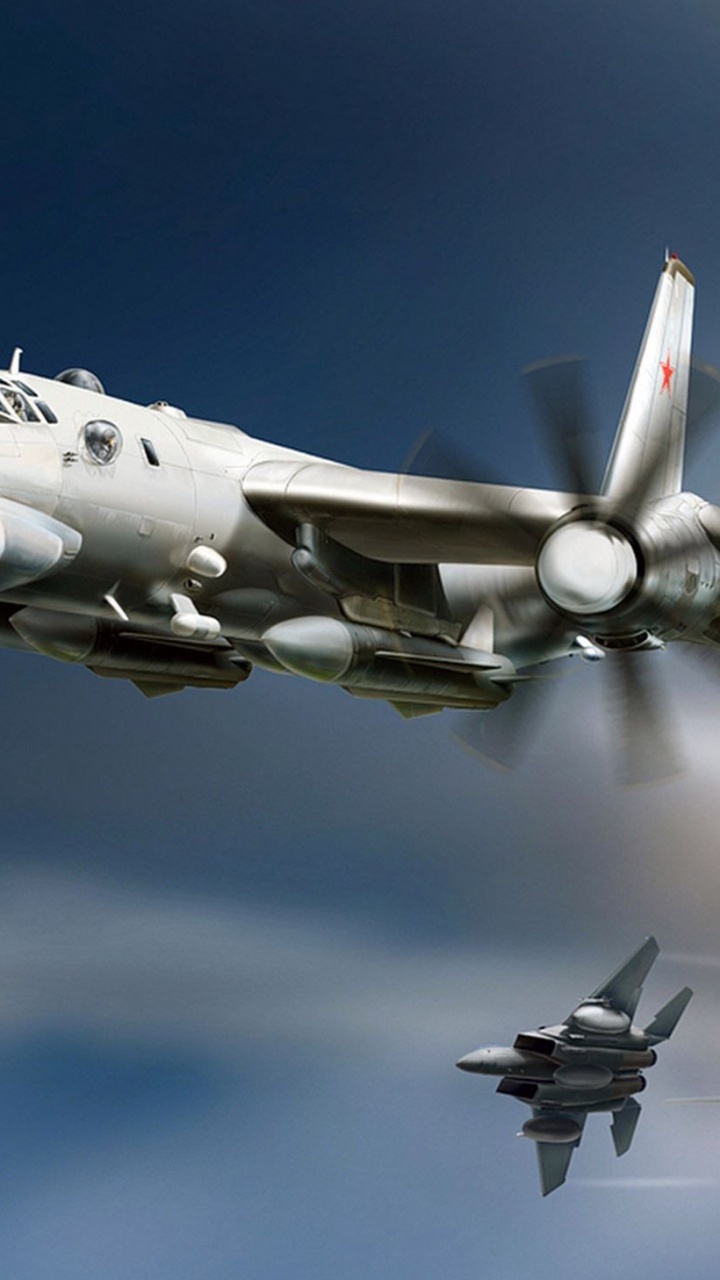 Gray Fighter Jet in Mid Air During Daytime. Wallpaper in 720x1280 Resolution