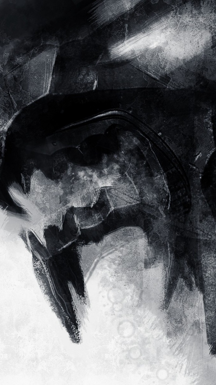 Schwarze Und Weiße Meereswellen. Wallpaper in 720x1280 Resolution