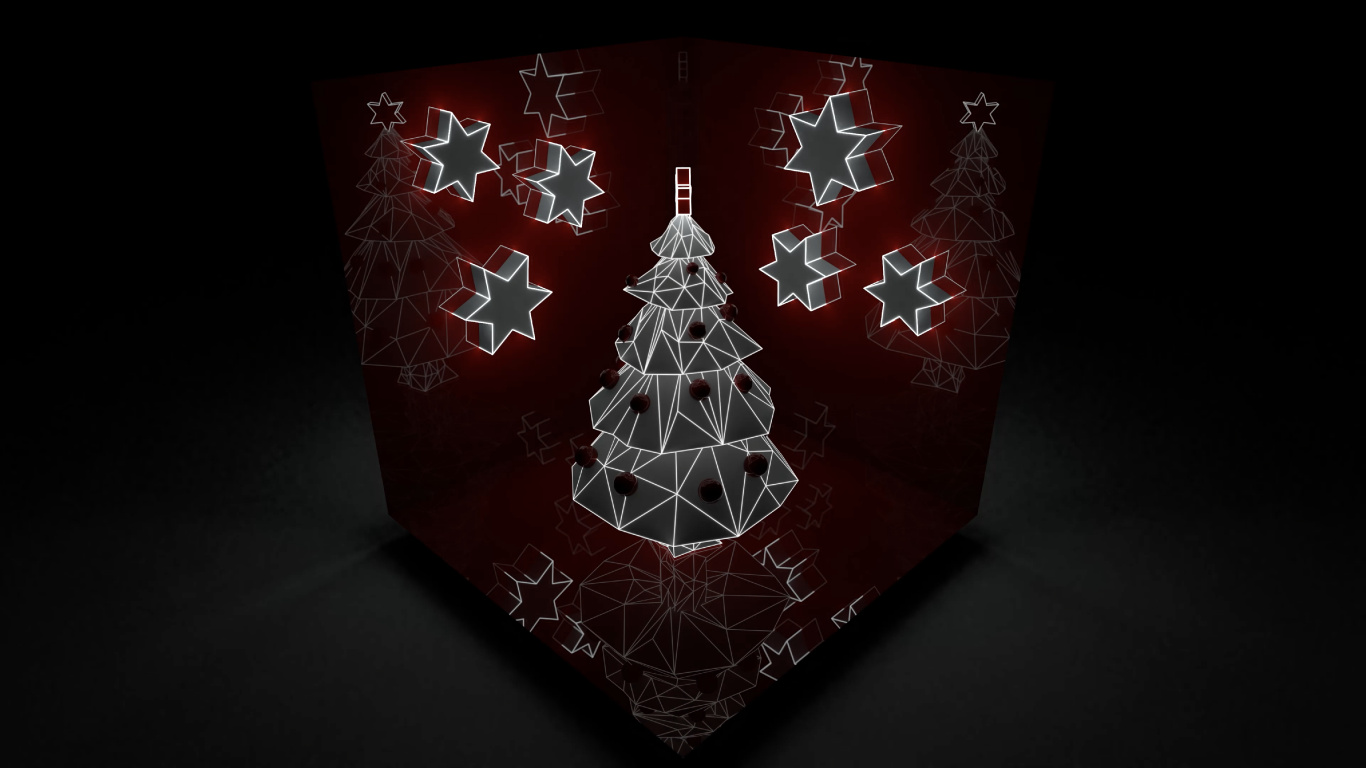 Verzierung, Christmas Ornament, Weihnachtsdekoration, Dreieck, Farbtöne Und Schattierungen. Wallpaper in 1366x768 Resolution