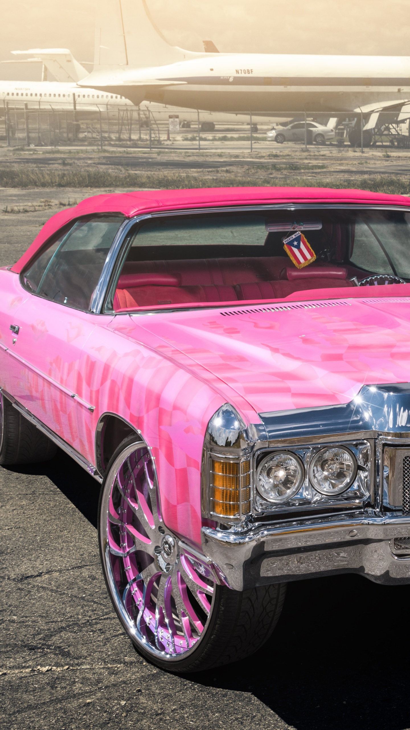 Car, Oldtimer, Chevrolet Impala, Lamborghini Ohne FKP 37, Rad. Wallpaper in 1440x2560 Resolution