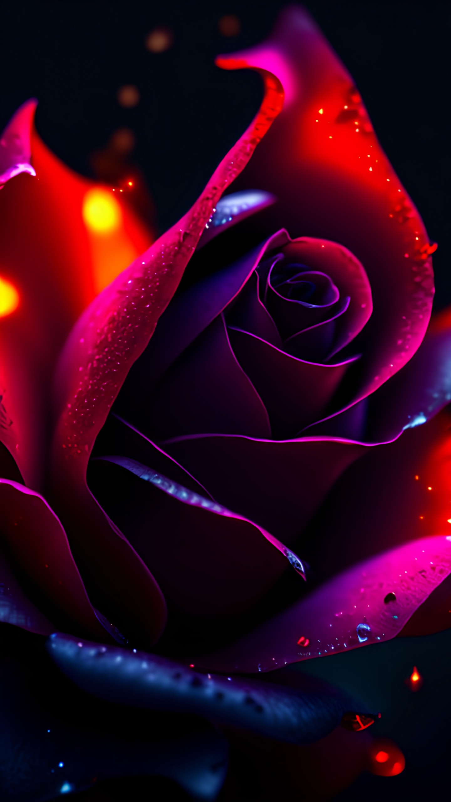 Hybrid Tea Rose, Garten Rosen, Grafik-design, Kohl Rose, Wasser. Wallpaper in 1440x2560 Resolution